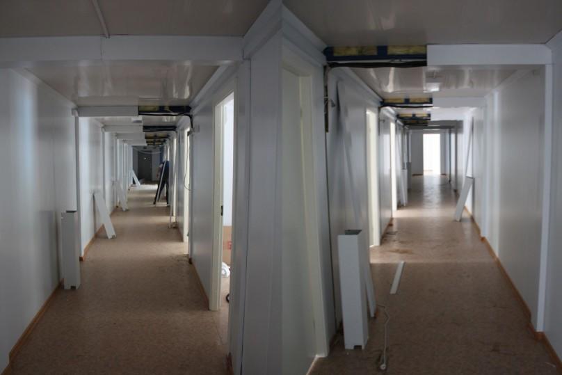 The building corridor