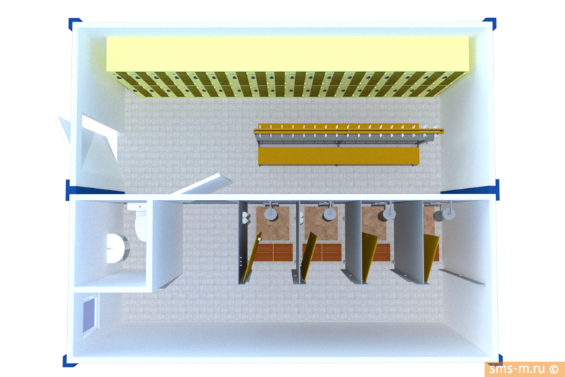 Фото Вариант комплектации раздевалки