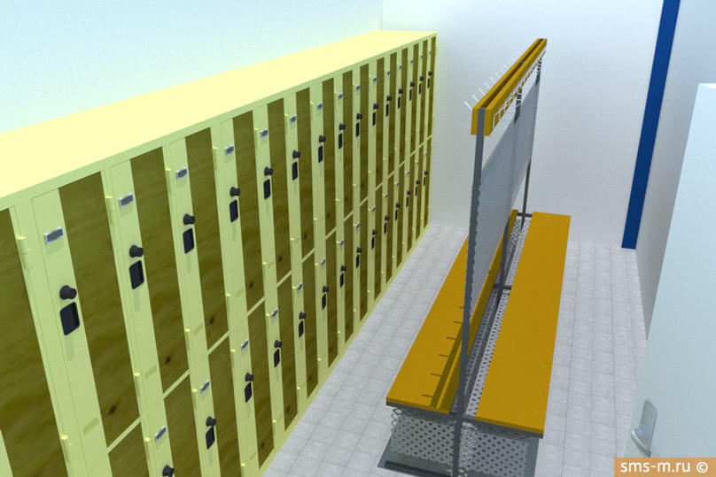 Фото Основное помещение раздевалки