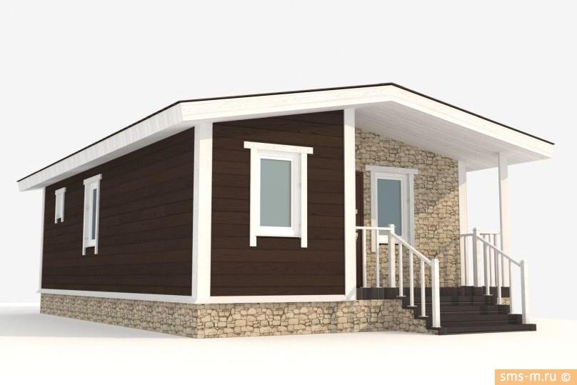 Фото Дом монтируется на высокопрочный фундамент (в цену не входит)