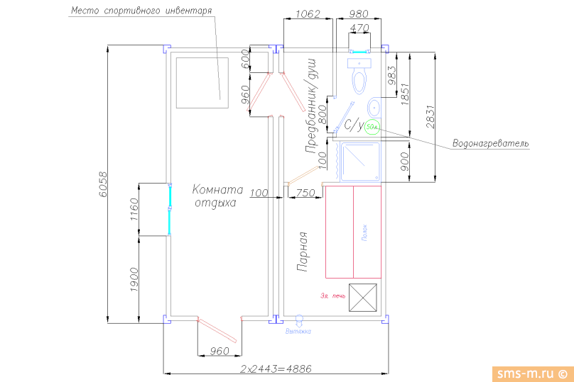 Фото Планировка бани