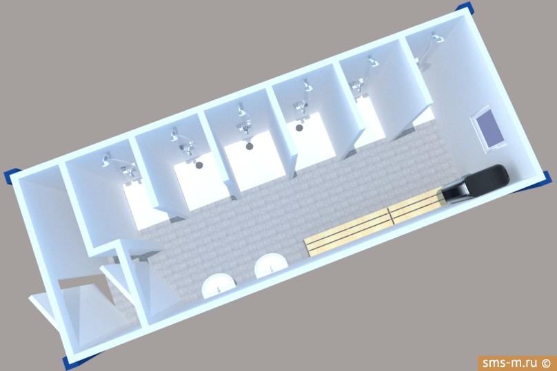 Фото Из-за большого числа душевых тамбур очень маленький