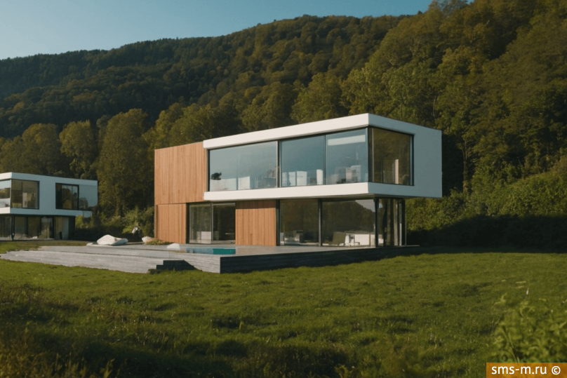 Фото Модульный дом 90 м² с панорамным остеклением