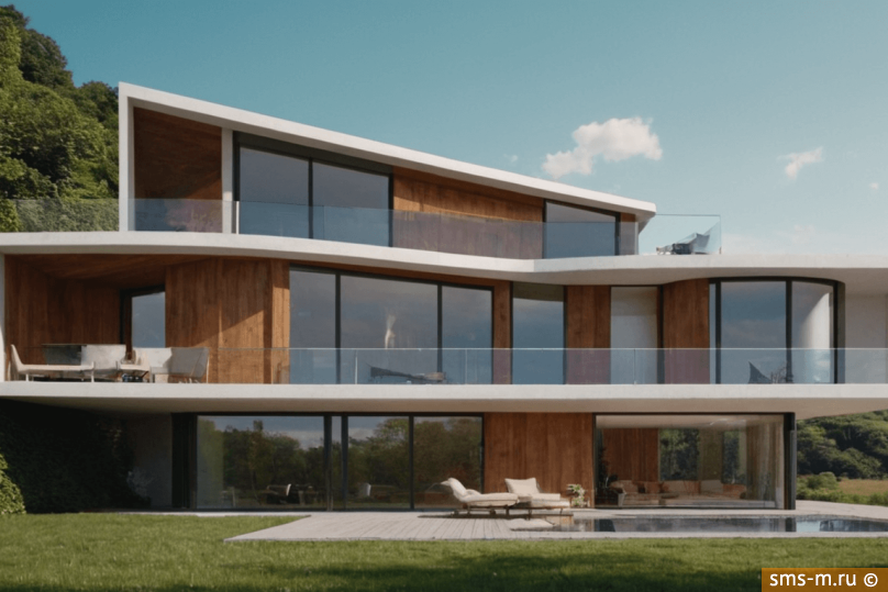 Фото Модульный дом 250 м² с панорамным остеклением