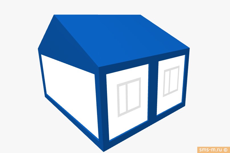 Фото Внешний вид штаба из двух блоков