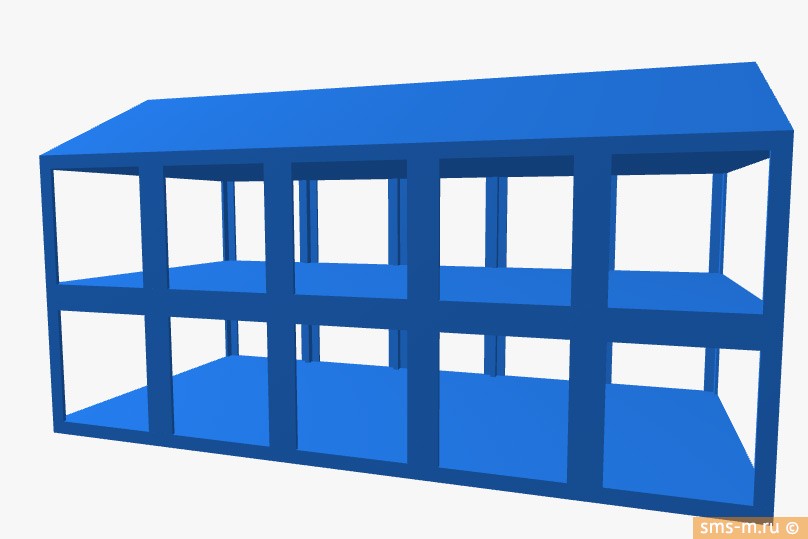 Фото Каркас штаба в два этажа 144 кв м