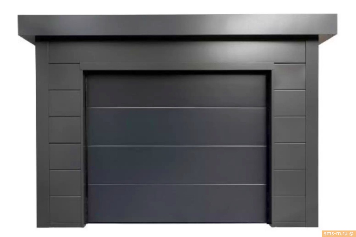 Фото Гараж отделан сэндвич панелями