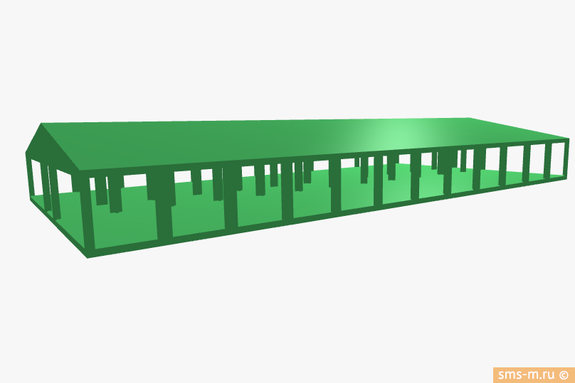 Фото Металлокаркас модульной столовой на 100 челвоек