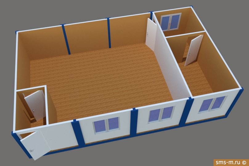 Фото Одно большое помещение и отдельный кабинет