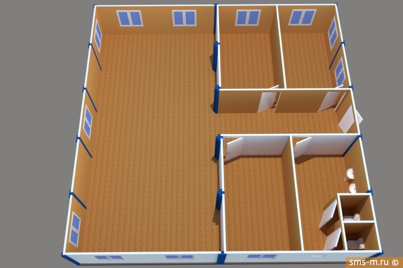 Фото В штабе большой оупенспейс и 3 отдельных кабинета