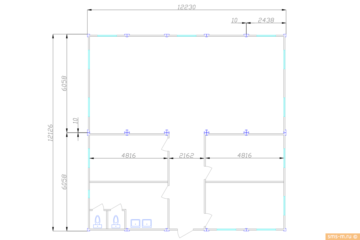 Фото Планировка штаба из 10 блоков