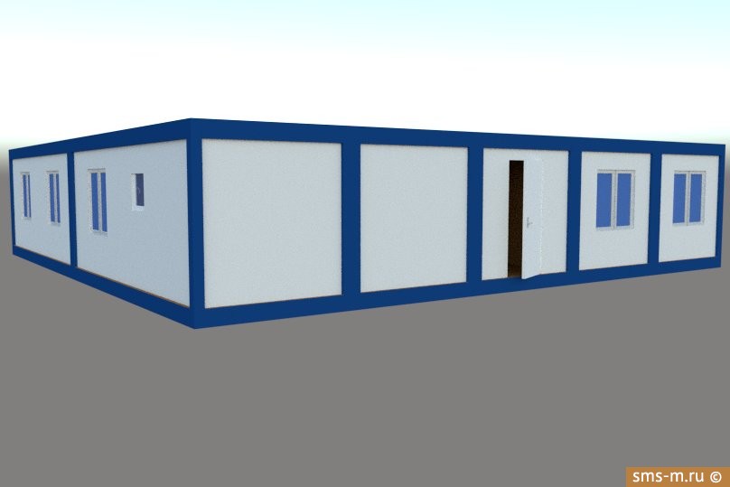 Фото Внешний вид штаба из 10 блоков