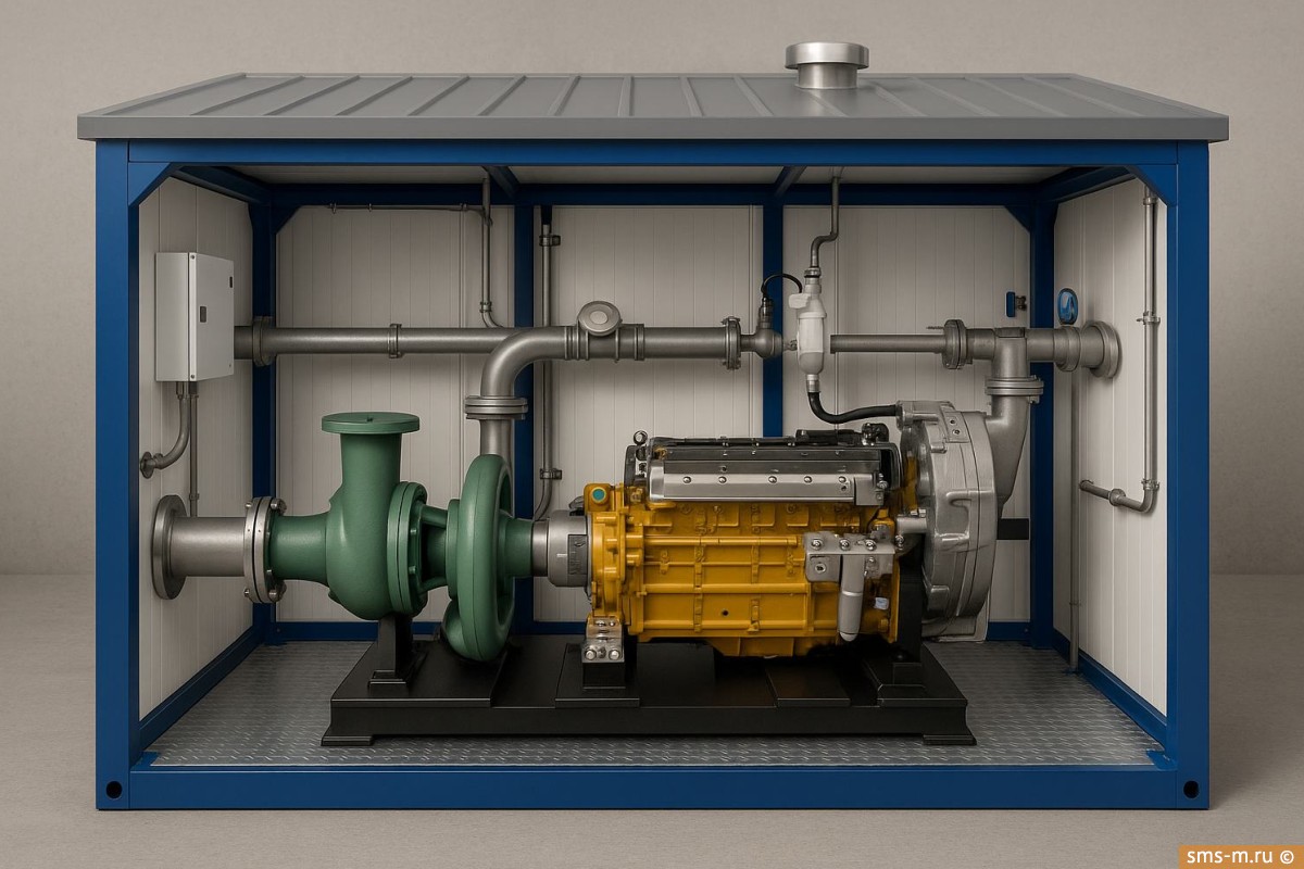 Фото Дизельная насосная станция