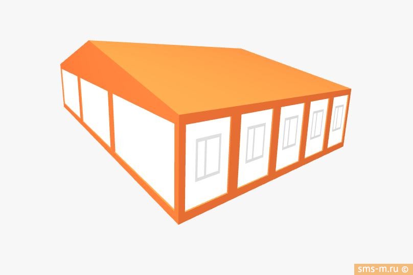 Фото Здание штаба покрыто общей кровлей