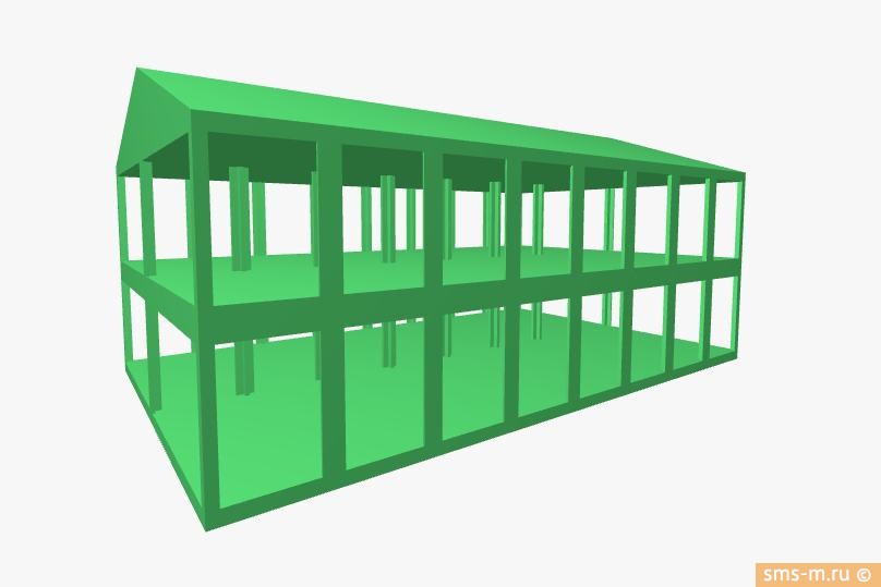 Фото Каркас модульного штаба из 32 блоков