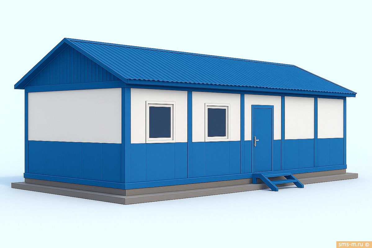 Фото Штаб с использованием пяти бытовок