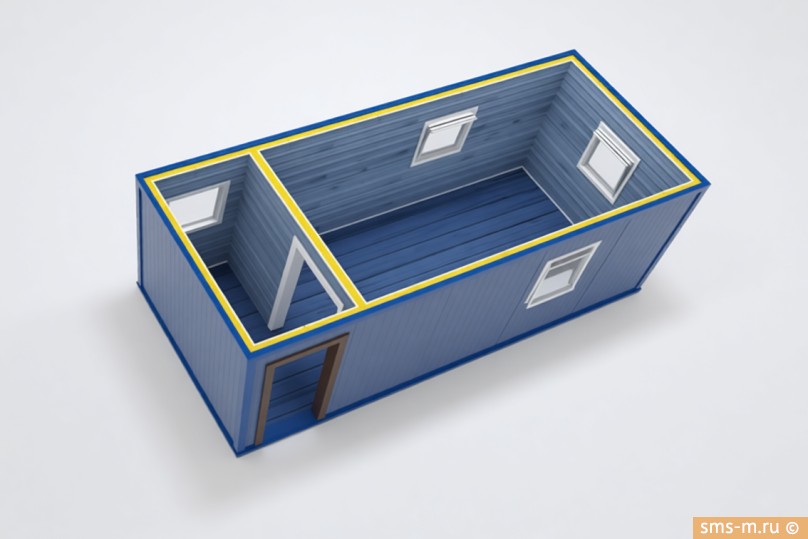 Фото Модульный офис на 14 м<sup>2</sup> - изометрия