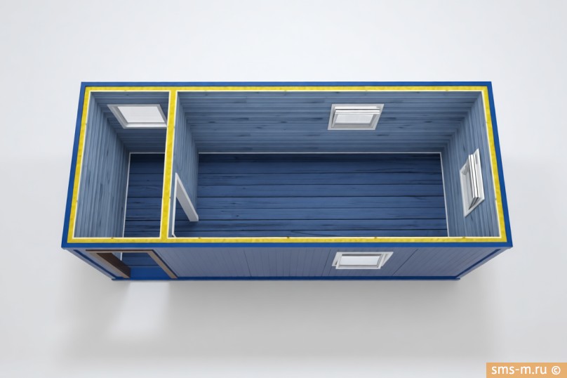 Фото Модульный офис на 14 м<sup>2</sup> - вид сверху