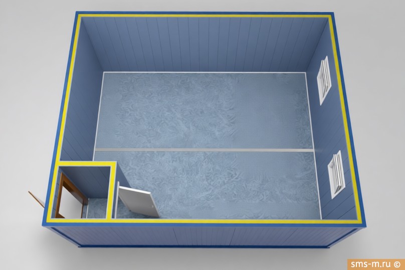 Фото Модульный офис на 28 м<sup>2</sup> - вид сверху