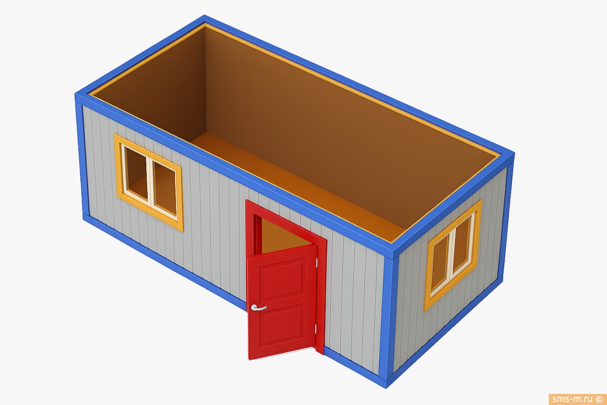 Фото Блок-контейнер из профнастила общий вид