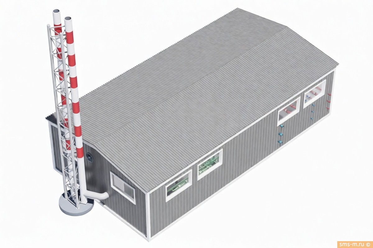 Фото модульная котельная 1000 квт верх