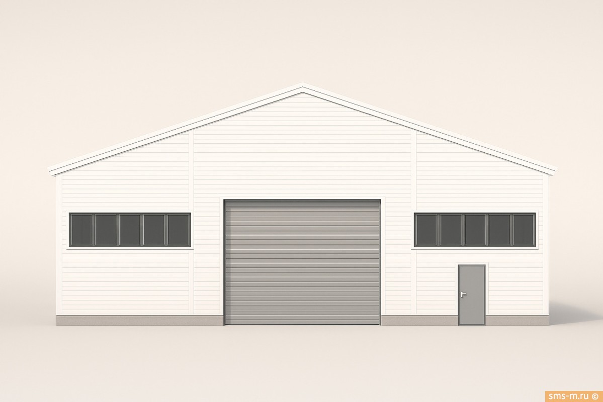 Фото Вид ангара на 500 кв. м спереди