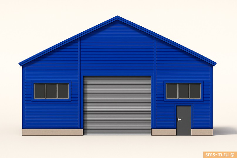 Фото Вид ангара 100 кв. м спереди