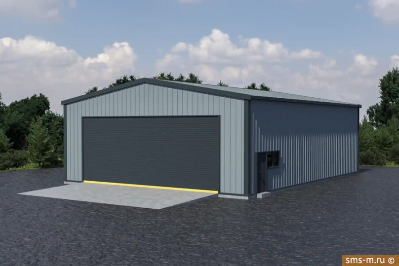 Фото Общий вид гаража-ангара на 144 кв. м
