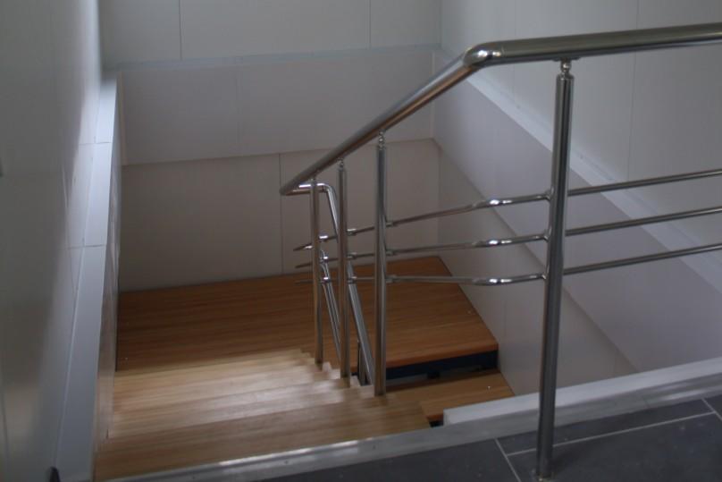 Stairs of stainless steel