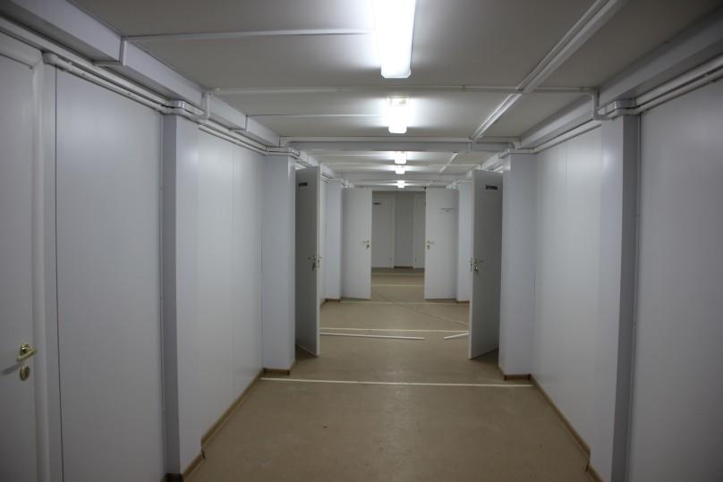A corridor at the administrative building