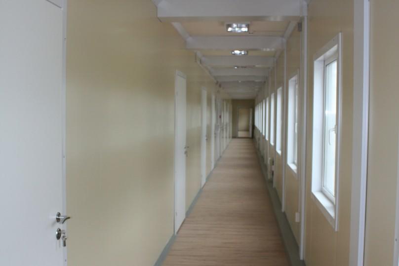 Corridor inside administrative building