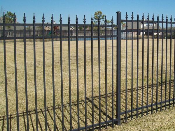 Фото A simple welded fence with pikes