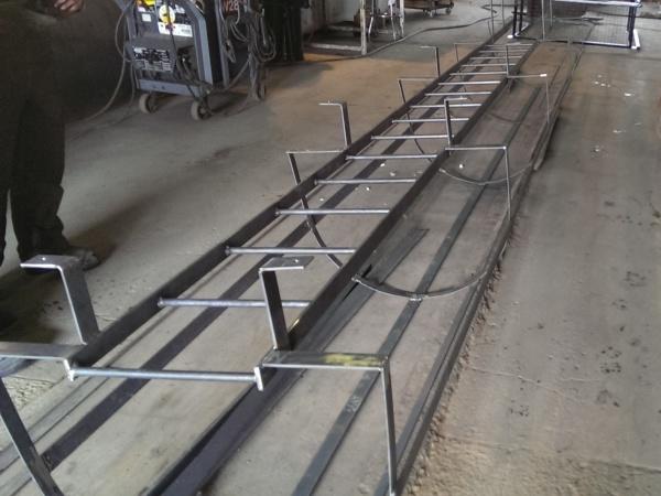Фото A fire roof ladder