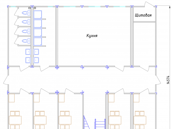 Фото Dormitory for 56 persons - 1st floor