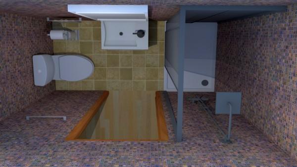 Фото Санузел компактный, но при этом максимально функциональный