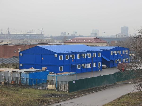 Фото Штаб строительства и АБК