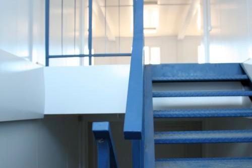 Фото Welded internal staircase with a handrail