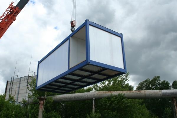 Фото A cabin installation process