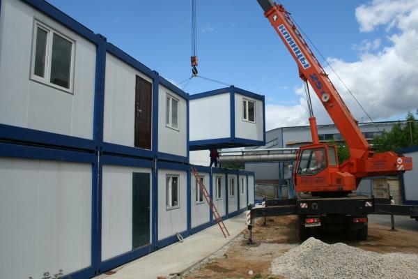 Фото A cabin installation process