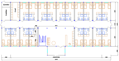 Фото Motel layout - 1 floor