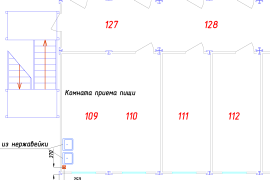 Фото Three-storey dorm layout - 3rd floor